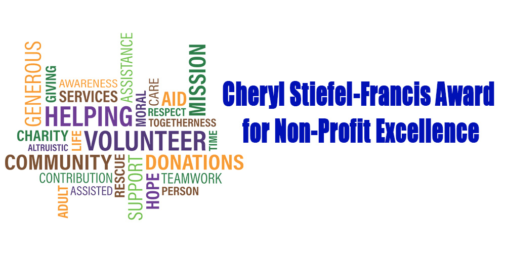 Nominations are being accepted for the 2023 Cheryl Stiefel-Francis Award for Nonprofit Excellence